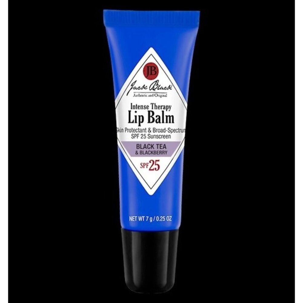 Jack Black Intense Therapy Lip Balm SPF 25 Black Tea & Blackberry NEW
